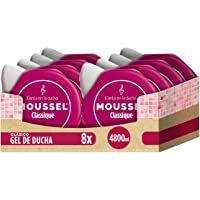 Los mejores  - Moussel Gel Líquido Classique con Aceites Esenciales Naturales - Paquete de 8 x 600 ml - Total: 4800 ml